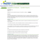 Qualitative Analysis: Guided Inquiry