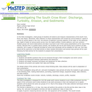 Investigating The South Crow River: Discharge, Turbidity, Erosion, and Sediments