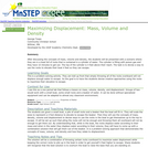 Maximizing Displacement: Mass, Volume and Density