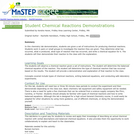 Student Chemical Reactions Demonstrations