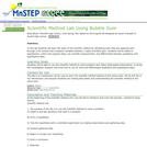 Scientific Method Lab Using Bubble Gum