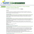 Determining School Population Using Multiple Student Driven Methods