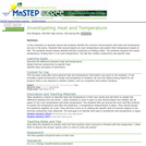 Investigating Heat and Temperature