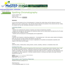 Spotting Chromatography