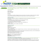 Investigating Local Plant Growth: Structures and Functions