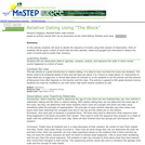 Relative Dating Using "The Block"