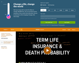 Term life insurance and death probability