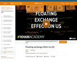 Floating exchange effect on US