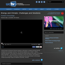 Frontiers of Knowledge: Energy and Climate, Challenges and Solutions