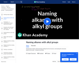 Organic Chemistry: Naming Alkanes with Alkyl Groups