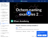 Organic Chemistry: Organic Chemistry Naming Examples 2