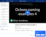 Organic Chemistry: Organic Chemistry Naming Examples 5