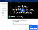 Organic Chemistry: Amides, Anhydrides, Esters and Acyl Chlorides