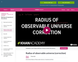 Radius of observable universe (correction)