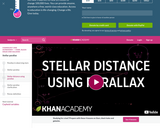 Stellar distance using parallax