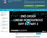 Differential Equations: 2nd Order Linear Homogeneous Differential Equations 3