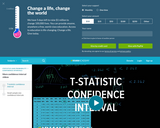 Statistics: T-Statistic Confidence Interval
