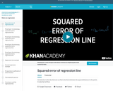 Statistics: Squared Error of Regression Line