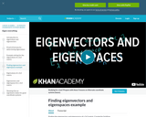 Linear Algebra:  Finding Eigenvectors and Eigenspaces Example