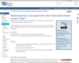 State Electricity on Google Earth: How many solar panels would it take?