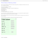 Time Value of Money solver
