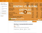 Renting vs. buying (detailed analysis)