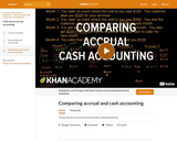 Comparing accrual and cash accounting