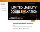 Is limited liability or double taxation fair?