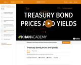 Treasury bond prices and yields