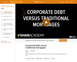 Corporate debt versus traditional mortgages
