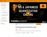 US and Japanese quantitative easing