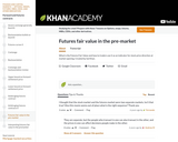 Futures fair value in the pre-market
