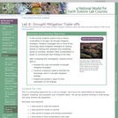 Lab 8: Drought Mitigation Trade-offs