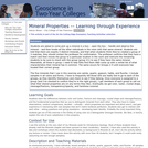 Mineral Properties -- Learning through Experience