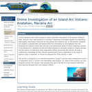 Online Investigation of an Island Arc Volcano: Anatahan, Mariana Arc