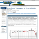 From Ocean Topography to Flexural Rigidity