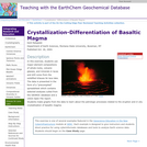 Crystallization- Differentiation of Basaltic Magma