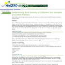 Determining Bulk Density of Different Soil Samples and Data Analysis