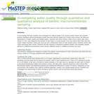 Investigating Water Quality Through Quantative and Qualitative Analysis of Benthic Macroinvertebrate Sampling