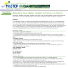 Adjusting Your Water Heater to Conserve Energy