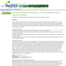 Environmental Interactions: Connectedness of a Natural System