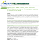 Effectiveness of MN Dams in Water Retention/ Efectividad de Represas en Minnesota con Respecto a la Retencion de Agua