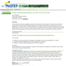 Flow Characteristics of the Crow River