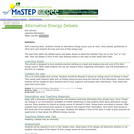 Alternative Energy Debate