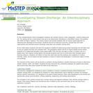 Investigating Steam Discharge:  An Interdisciplinary Approach