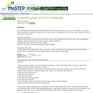 Indentification of Earth Materials