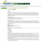 Ecology/Geography Classification
