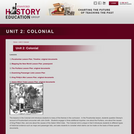 Reading Like a Historian, Unit 2: Colonial