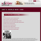 Reading Like a Historian, Unit 9: World War I and the 1920s