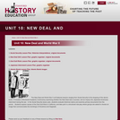 Reading Like a Historian, Unit 10: New Deal and World War II